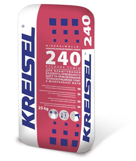 КЛЕЙ ДЛЯ АРМАТУРИ ТКАНИНИ KREISEL З МІНЕРАЛЬНОЇ ВАТИ 240